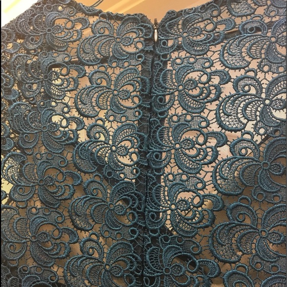 Aidan Mattox Lace Shoulder Dress Worn 1x EUC - Picture 6 of 6